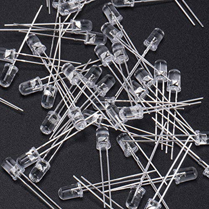 DiCUNO 100pcs 5mm RGB Multicolor Fast Blinking LED Diode Lights, 7 Colors - style: Fast Flash