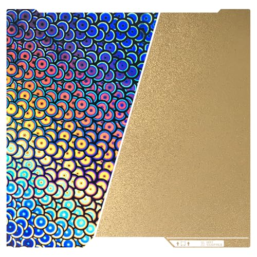 355x346mm H2D Build Plate for Bambu Lab H2D/H2S - size: 355x346mm, style: Kaleidoscope(PEK) + PEI