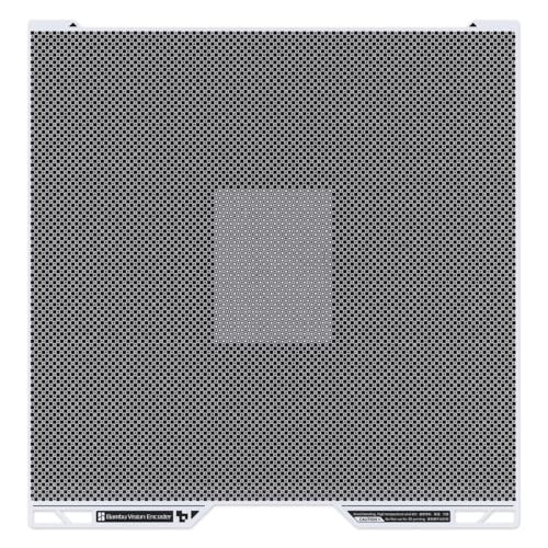 Vision Encoder Plate for Bambu Lab H2S/H2D/H2C 3D Printer,Sub-50µm Motion Accuracy,Injection-Mold-Level Dimensional Precision,Calibration Before Printing Detailed Miniatures or Large Engineering Parts - color: Vision Encoder Plate(Grey)
