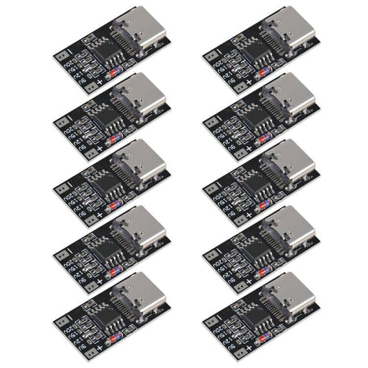 10PCS USB-C PD Trigger Board Module PD/QC Decoy Board Fast Charge USB Type-c to 12v High Speed Charger Power Delivery Boost Module - color: 10PCS