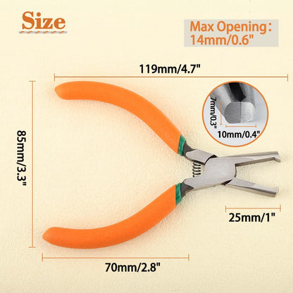 5-Inch Transverse End Cutter SMT/SMD Chip Side Cutting Pliers Front Angle Nipper With Extra Long Flat Nose Tip 90 Degree Blade Precision Plastic Model - style: 5"