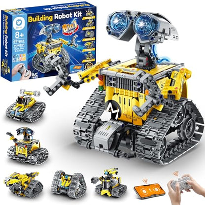 Sillbird Robot Building Kit with APP & Remote Control Gifts for Boys 8-13 - color: 1-yellow