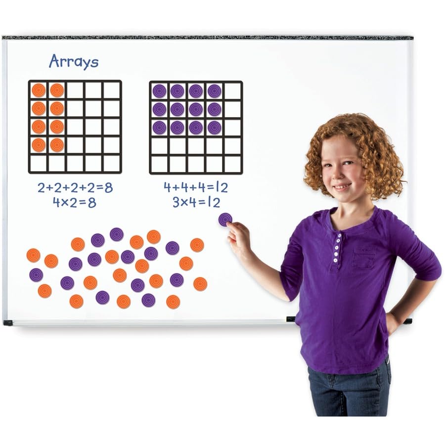Learning Resources Giant Magnetic Array Set - Math Teacher and Classroom Supplies, Homeschool Math Tools