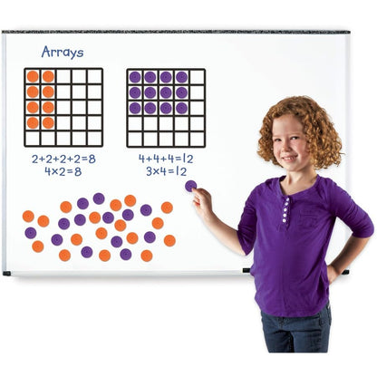 Learning Resources Giant Magnetic Array Set - Math Teacher and Classroom Supplies, Homeschool Math Tools