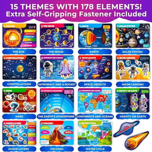 Montessori Busy Book for Kids Ages 4-8 — My Preschool Toddler Busy Book 3-5 - color: Universe