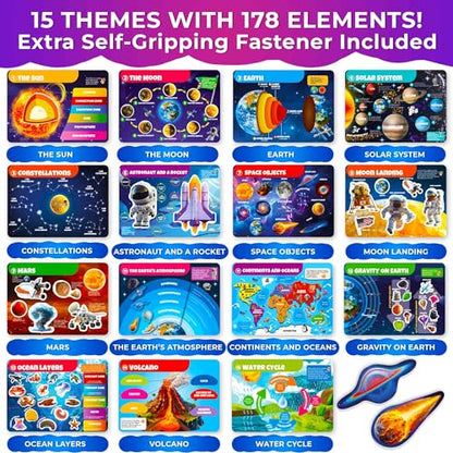 Montessori Busy Book for Kids Ages 4-8 — My Preschool Toddler Busy Book 3-5 - color: Universe
