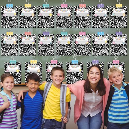 Composition Display Bulletin Board Student Work Classroom Display Bulletin Board Decor Inspirational Student Work Wall Cutout Back to School Borders for Teacher Classroom Office Chalkboard Wall Decor