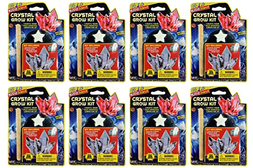 JA-RU Kidz Science Crystal Grow Kit (8 Pack) – Crystal Growing Kit 5423-8s - size: 8 packs