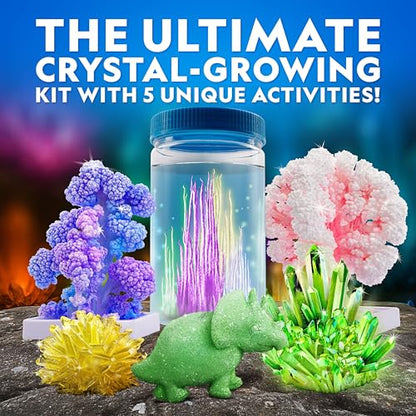 National Geographic Crystal Growing Kit with 5 Unique Activities