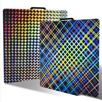 JUUPINE 257x257mm Upgraded Build Plate for Bambu Lab X2D/A1/X1C/X1/X1E/P1P/P1S/P2S 3D Printer, Smooth Phantom+Smooth Skynet Pattern Double Sided Flexible Spring Steel Plate HeatingBed Platform - color: Phantom+Skynet