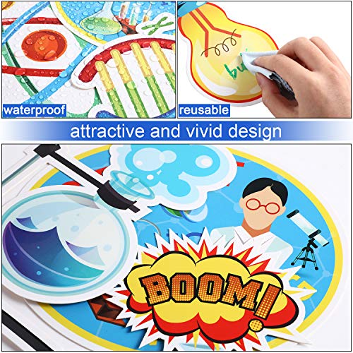 48 Pcs Science Lab Cutouts Bulletin Board Decoration for Classroom Science Themed Cut Outs Party Decor Decoration Class Office Supplies