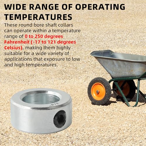 TonGass Screw Style Zinc Plated Carbon Steel 3/4" Bore Shaft Collar Set - size: 3/4"