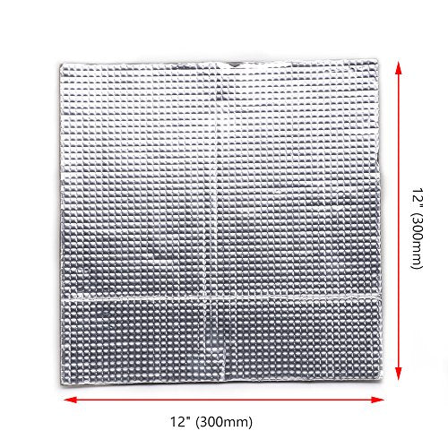 FYSETC 2pcs 3D Printer Insulation Heated Bed Lightweight Foam Foil: 12" x 12" x 0.3" CR10 Build Plate Insulation Mat Self-Adhesive Hotbed Thermal Pad for CR-10/ 10S/ Ender 3 Max Reprap Taz6-300mm