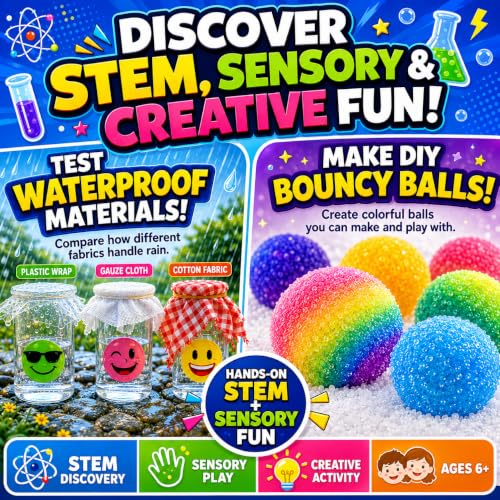 Science Experiment Kit for Kids 6-12, STEM Chemistry Set with Volcano