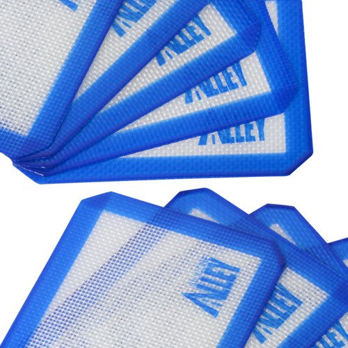 10 Non-stick Silicone Mat Pad, Small Rectangle 5 X 4 Inch, Blue