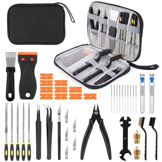 42PCS 3D Printer Accessories Cleaning & Removal Tools Kit with Storage Bag