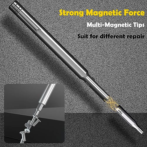 Precision Screwdriver Set, 27 in 1 Small Screwdriver Set Magnetic, Mini S2 Steel Bits with Tweezers, Magnetic Mini Repair Tool Kit for Laptop, Phone, PC, Glasses, Watch, Electronic
