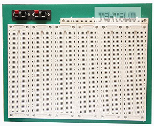 Tektrum Externally Powered Solderless 4660 Tie-Points Experiment Plug-In Breadboard Kit with Jumper Wires, Power Module, Wall Adaptor For Proto-Typing Circuit