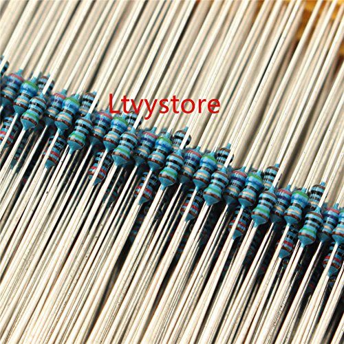 2425pcs 97 Values 1 ohm - 1M ohm 1/8W Metal Film Resistors Assortment Kit Assorted Set