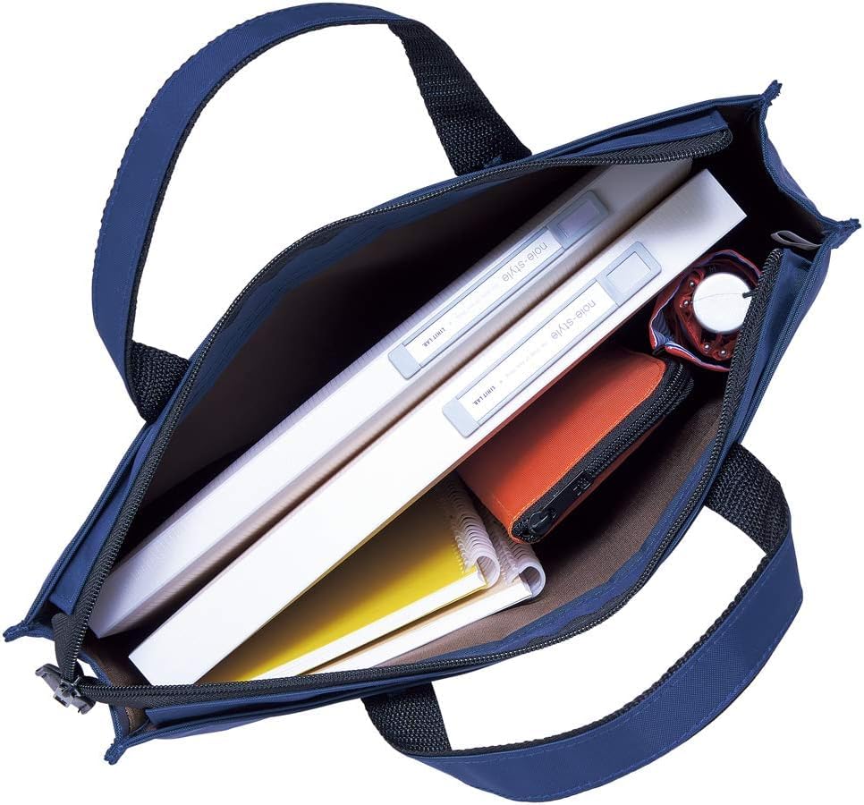 LIHIT LAB Slim Pen/Pencil Pouch, 0.7 × 3.9 × 8.5 Inches, Black (A7652-24) - color: Black, size: 0.7 × 3.9 × 8.5 Inches