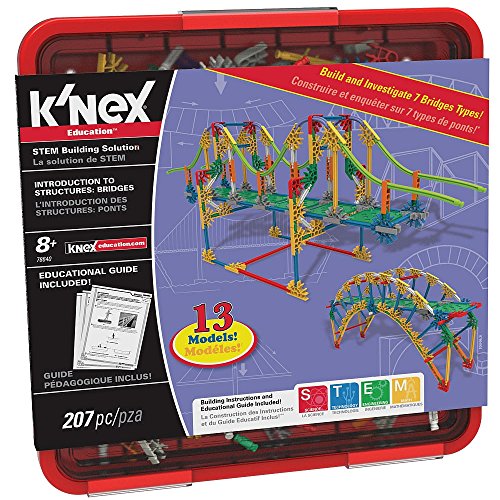 K’NEX Education – Intro to Structures: Bridges Set – 207 Pieces – For Grades 3-5 Construction Education Toy - style: Bridges