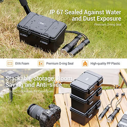 KIWIFOTOS 24 Slots 21700/20700 Battery Storage Case IP67 Waterproof - color: 24 Slots 21700 Battery Case