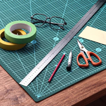 Pangda 1 Pcs 24 x 48 in Large Self Healing Cutting Mat for Sewing, Green - color: Green, size: 48"L x 24"W