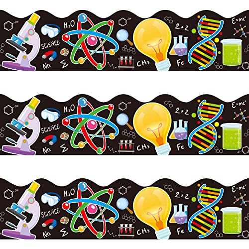 72 Feet Science Bulletin Board Borders Science Lab Border for Classroom Décor Back to School Office Party Decorations - color: Science