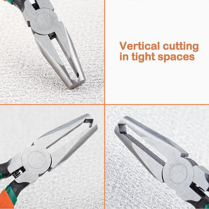 6-Inch Transverse End Cutter SMT/SMD Chip Cutters Side Cutting Pliers Front Angle Cutter Nipper End Cutter with Extra Long Flat Nose Tip Cutter 90 Degree Blade Precision Plastic Model - style: 6"