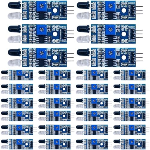 30-Pack IR Obstacle Avoidance Sensor Module, Adjustable