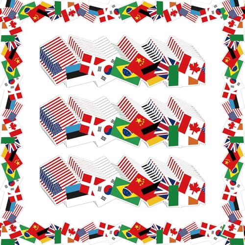 Containlol 118ft Bulletin Board Border Classroom Border, International Flag - style: International Flag