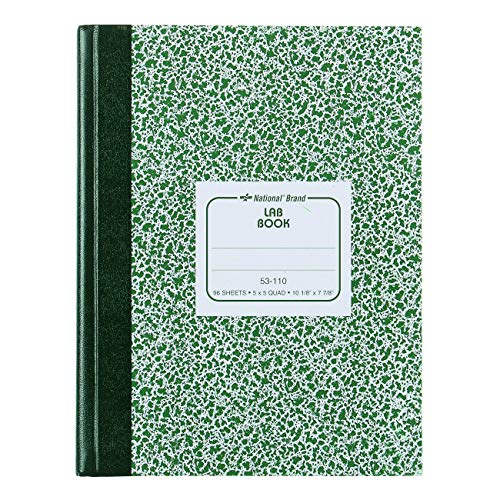 National Laboratory Notebook, 5 x 5 Quad Ruling, Flexible Cover, Sewn Binding, 10.125" x 7.875", 96 Sheets (53110)