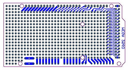 Electronics-Salon 10x Prototype PCB for Arduino Mega 2560 R3 Shield Board DIY