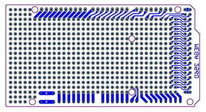 Electronics-Salon 10x Prototype PCB for Arduino Mega 2560 R3 Shield Board DIY
