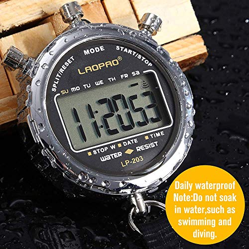 LAOPAO Melt Stopwatch, Clock Daily Rainproof Digital Timer for Sports Match,Competition,Coach,Referee,Training,Timing - color: Xj-203