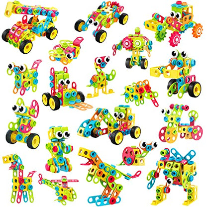 NXONE 195 PCS STEM Toys, Building Sets for Kids 3+ - size: 195 piece