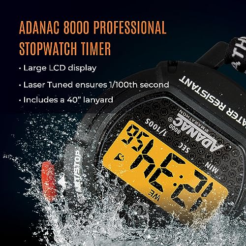 MARATHON Adanac 8000 Professional Digital Stopwatch with Touch Feedback