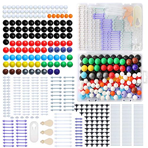 LINKTOR Chemistry Molecular Model Kit (444 Pieces), Student or Teacher Set for Organic and Inorganic Chemistry Learning, Motivate Enthusiasm for Learning and Raising Space Imagination, A Fullerene Set - color: 444pcs Kit