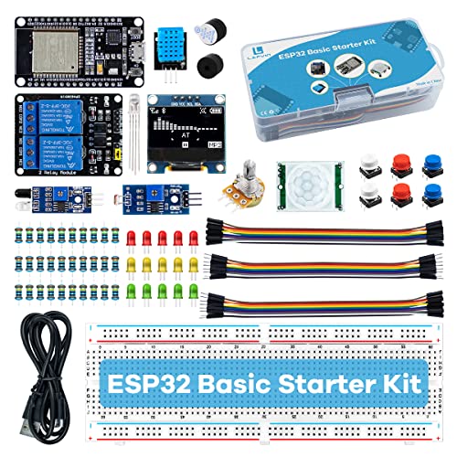 LAFVIN Basic Starter Kit for ESP32 ESP-32S WiFi IoT Development Board with Tutorial Compatible with Arduino IDE