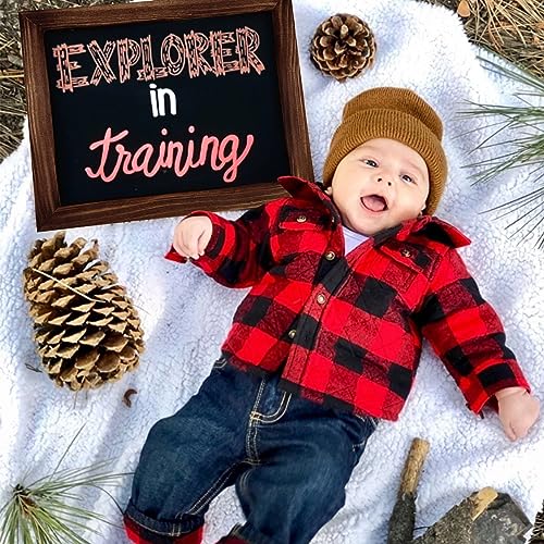 11"x13" Tabletop Chalkboard Sign with Stand - Rustic Brown - color: Rustic Brown, size: 11"W x 13"H