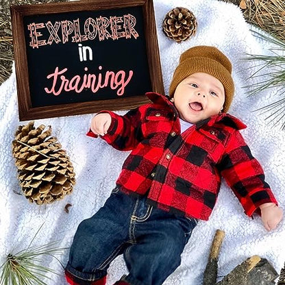 11"x13" Tabletop Chalkboard Sign with Stand - Rustic Brown - color: Rustic Brown, size: 11"W x 13"H