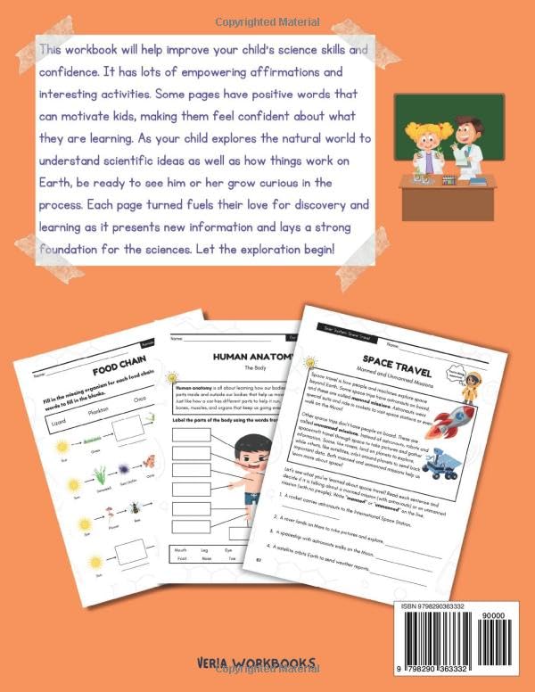 2nd Grade Science Workbook: Grade 2 Physical, Life, & Earth Science, Living Things, Space, Recycling, Weather, Climate, Environment, Engineering, Matter, Forces, Motion with Encouraging Words for Kids