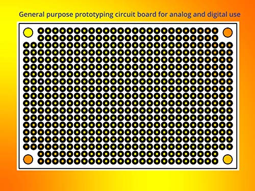 40PCs PCB Board Prototyping PCBs Circuit Boards Kit | 5 Size Universal untraced Perforated Printed Circuits Boards | Solder-able Circuit Protoboards for DIY Soldering Electronic Projects - size: 40PCs