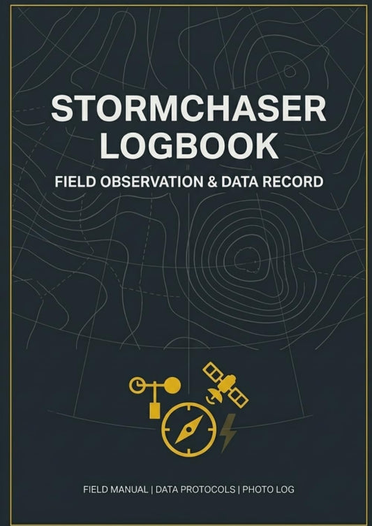 Storm Chaser Log Book: Detailed Field Documentation Journal for Storm Chasers | Chase adata, Meteorological Records, Risk Assessment & Photo Log | 50 Entries