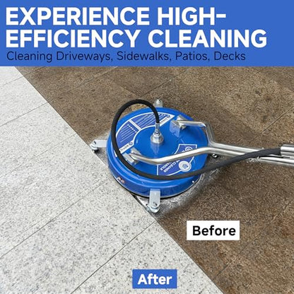 RIDGE WASHER 18’’ Pressure Washer Surface Cleaner with Dual Handle,4500 PSI - size: 18 Inch