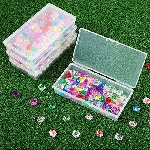 SATINIOR 24 Pcs Small Clear Plastic Container Box, 4.8 x 2.4 x 0.9 in - size: 4.8 x 2.4 x 0.9 in