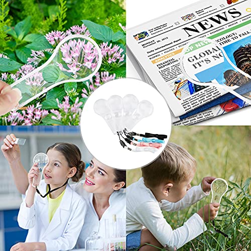 Magnifying Glass for Kids 24Pcs Plastic Magnifier Hand Lens Mini Magnifier