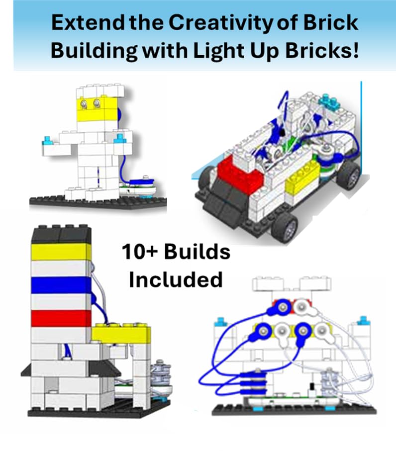 Snap Circuits BRIC Light STEM Building & Circuit Kit for Kids Ages 8+