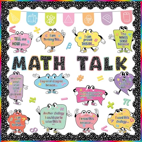 Honoson 54 Pcs Composition Notebook Math Bulletin Boards, Composition - style: Composition