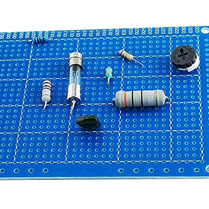 YUNGUI 6PCS Solderable Breadboard,824 Holes 70x90x1.6mm PCB Board for DIY Prototype Soldering and Electronic Project with Arduino Kits, Blue